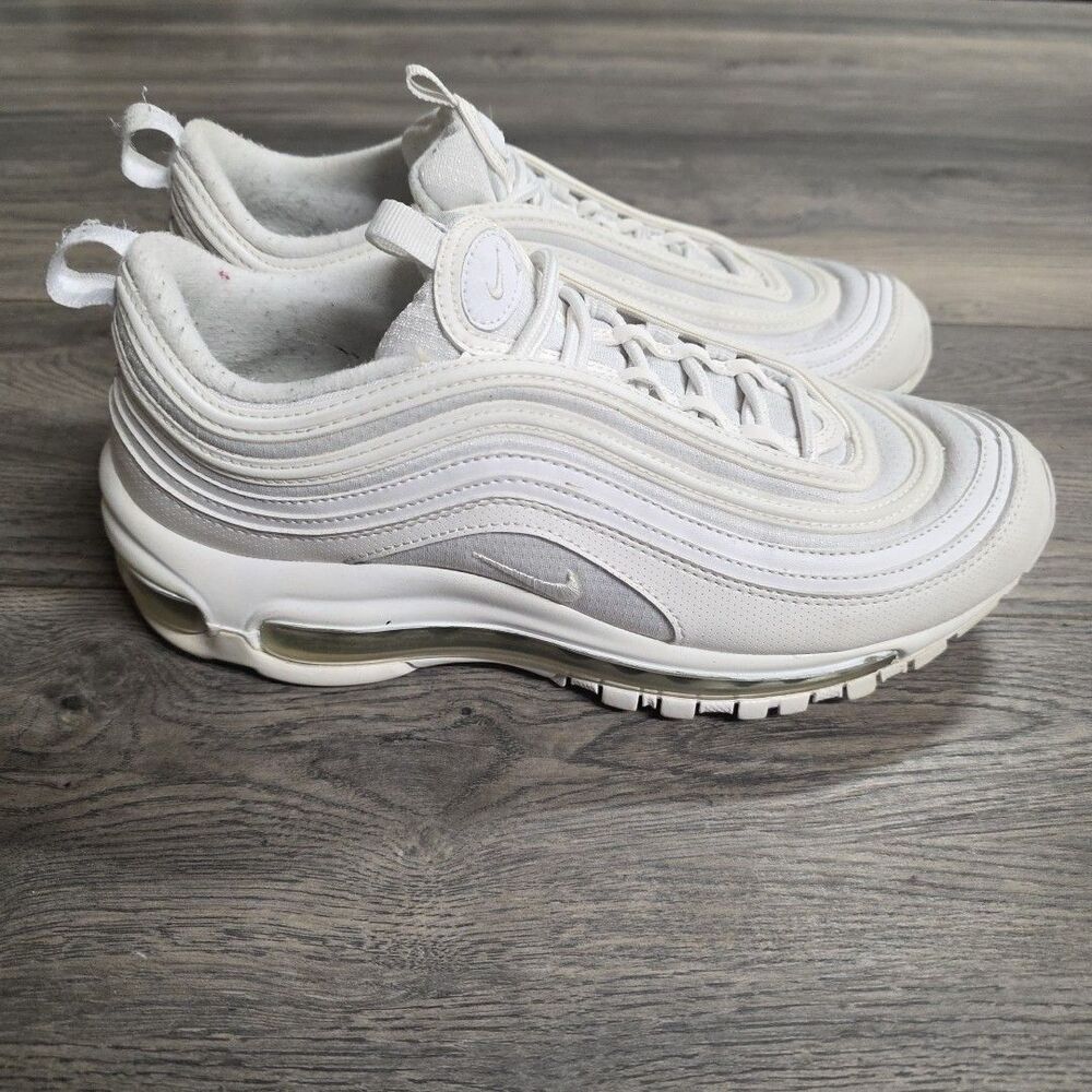 Nike Air Max 97 Triple White Wolf Grey Size 7Y